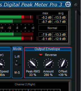 Step 13 - You can now tweak the response curve of the transformed envelope to modify the way the side chain is controlled